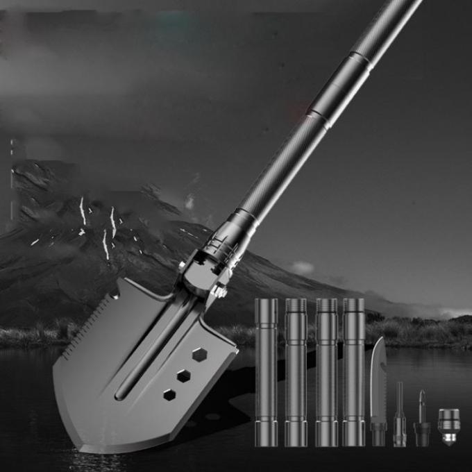 OEM 76cm Multifunctional Outdoor Shovel , Self Defense Multi Purpose Tactical Shovel