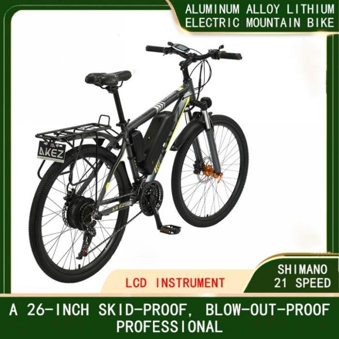 Soft Tail Frame Lithium Battery Electric Bike 60km , 13Ah 48V Lithium Electric Cycle