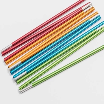 Waterproof Telescoping Tent Pole Aluminum Alloy 6061/7075 With Rubber Band