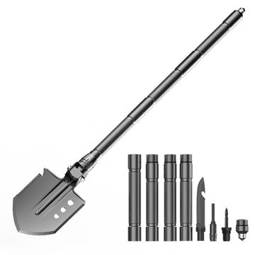 Self Defense Multi Purpose Military Shovel 76cm Aluminum Alloy