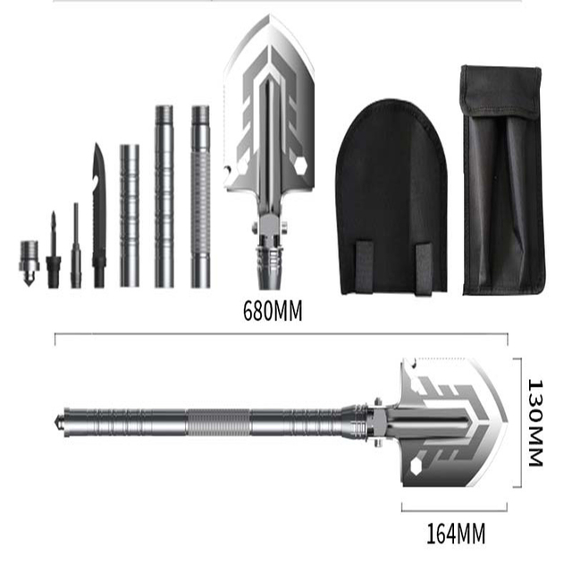 3Cr13 Foldable Survival Tactical Multifunctional Shovel