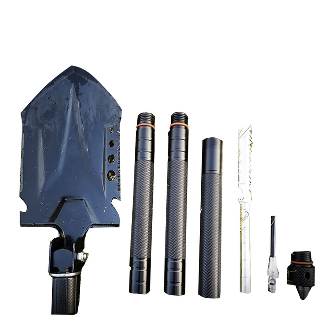 Steel Handle Multifunctional Outdoor Shovel , 8" Multi Use Survival Shovel
