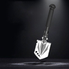 Straight Handle Multifunctional Outdoor Shovel , 8in Head Self Defense Shovel