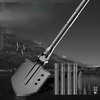 Heavy Duty Multifunctional Outdoor Shovel , Alluminum Alloy Folding Shovel Survival Tool