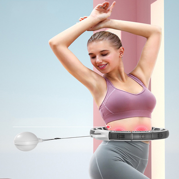 24 Section Weighted Smart Hula Hoop LED , Weighted Gym Hula Hoop Digital
